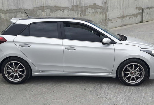 Side Skirts DPT (2014-2018, Gloss Black) for Hyundai I-20 2014-2020 - image 2