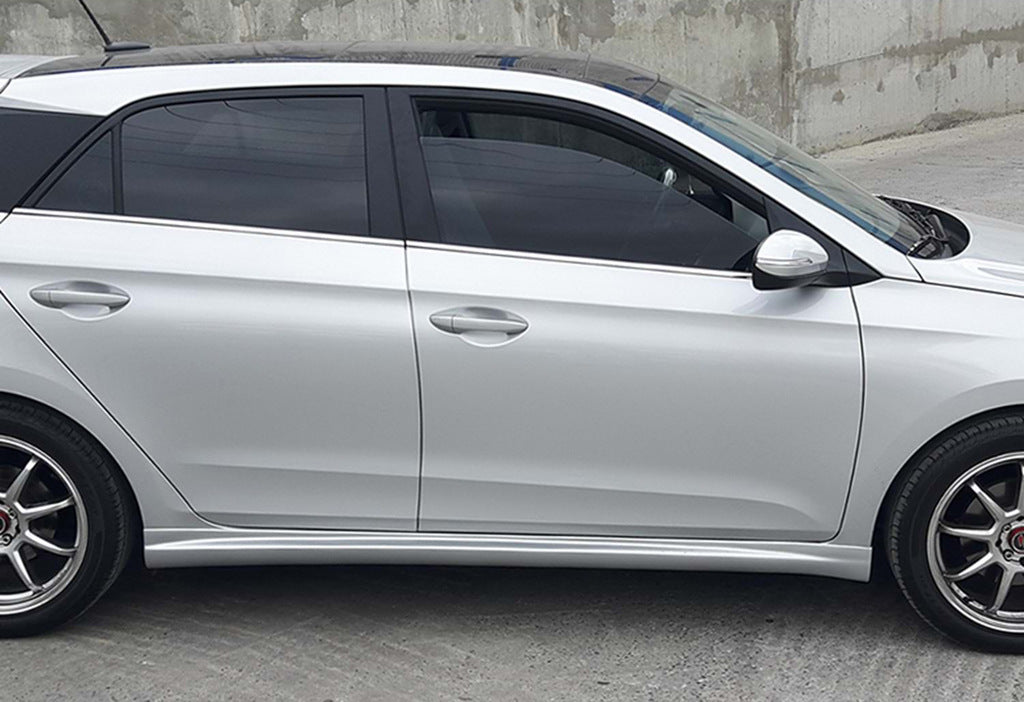Side Skirts DPT (2014-2018, Gloss Black) for Hyundai I-20 2014-2020 - image 1