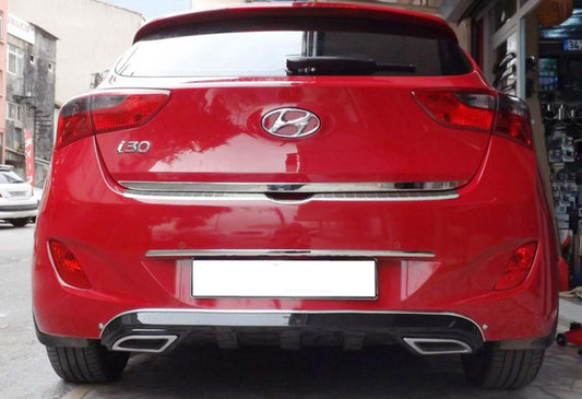 Rear Diffuser DPT V-1 (Gloss Black) for Hyundai I-30 2012-2017 - image 1