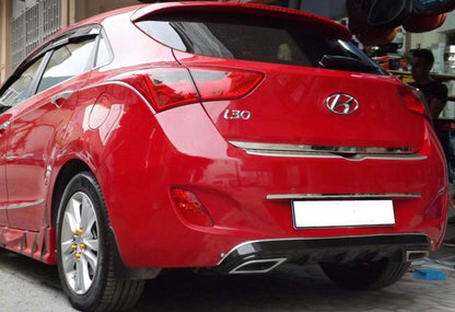 Rear Diffuser DPT V-1 (Gloss Black) for Hyundai I-30 2012-2017 - image 2