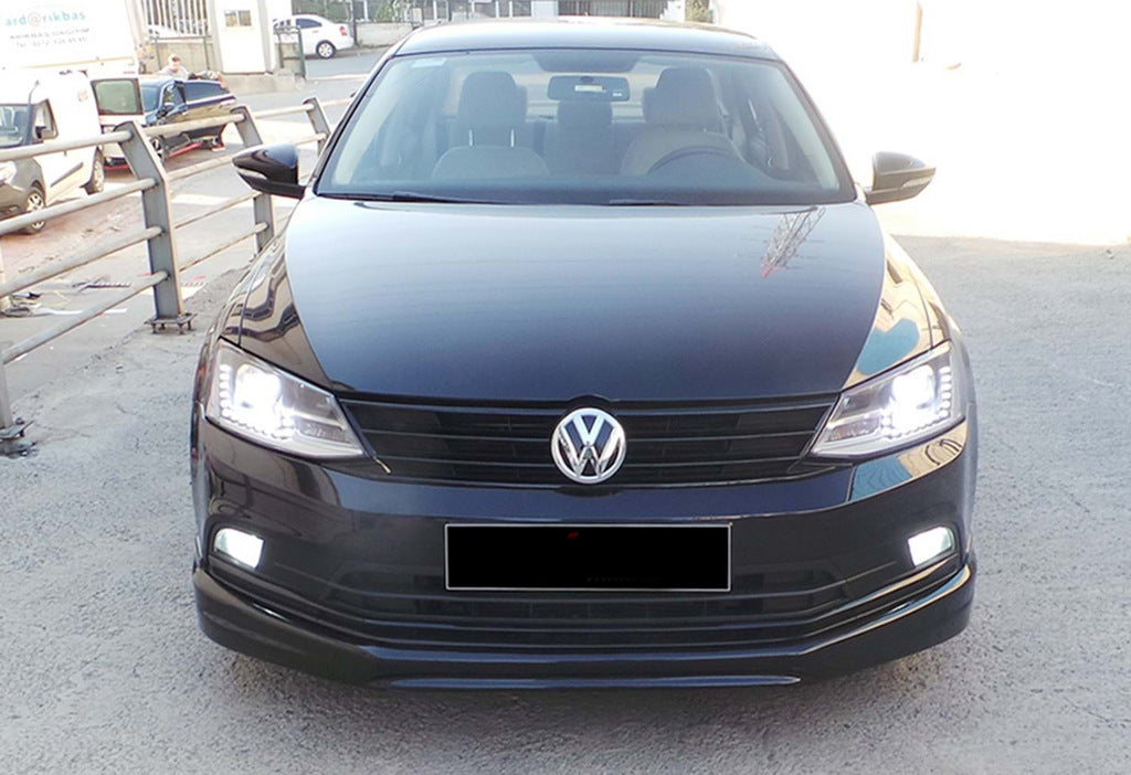 Front Lip DPT V-1 (2014-2018, Gloss Black) for Volkswagen Jetta 2011-2018 - image 3
