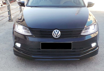 Front Lip DPT V-1 (2014-2018, Gloss Black) for Volkswagen Jetta 2011-2018 - image 5