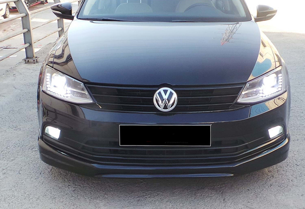 Front Lip DPT V-1 (2014-2018, Gloss Black) for Volkswagen Jetta 2011-2018 - image 5