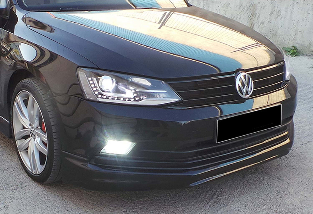 Front Lip DPT V-1 (2014-2018, Gloss Black) for Volkswagen Jetta 2011-2018 - image 6