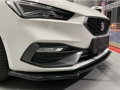 Front Lip DPT V-2 (Gloss Black) for Seat Leon 2020- - image 1