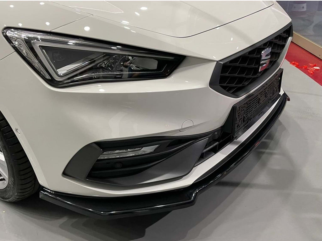 Front Lip DPT V-2 (Gloss Black) for Seat Leon 2020- - image 2