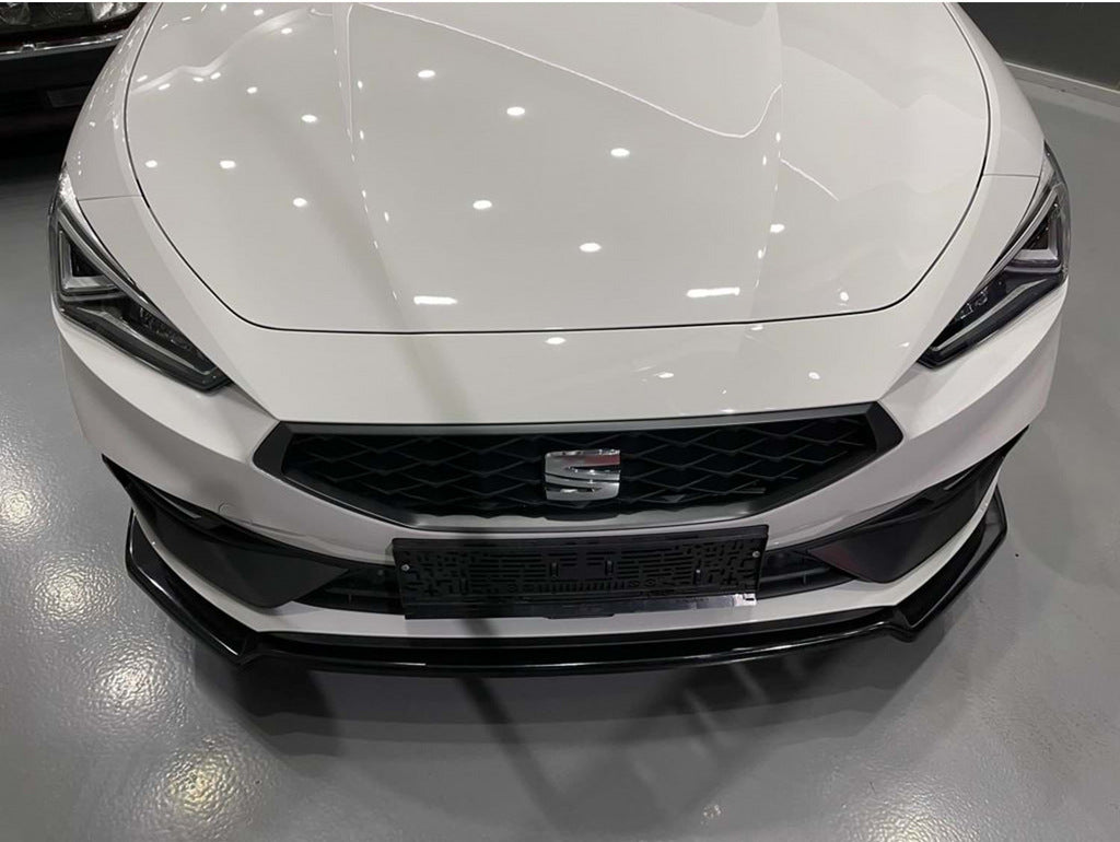 Front Lip DPT V-2 (Gloss Black) for Seat Leon 2020- - image 3