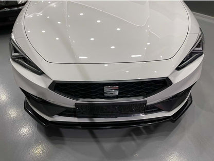 Front Lip DPT V-2 (Gloss Black) for Seat Leon 2020- - image 3