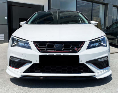 Front Lip DPT V-3 (2013-2016, Gloss Black) for Seat Leon 2013-2020 - image 2