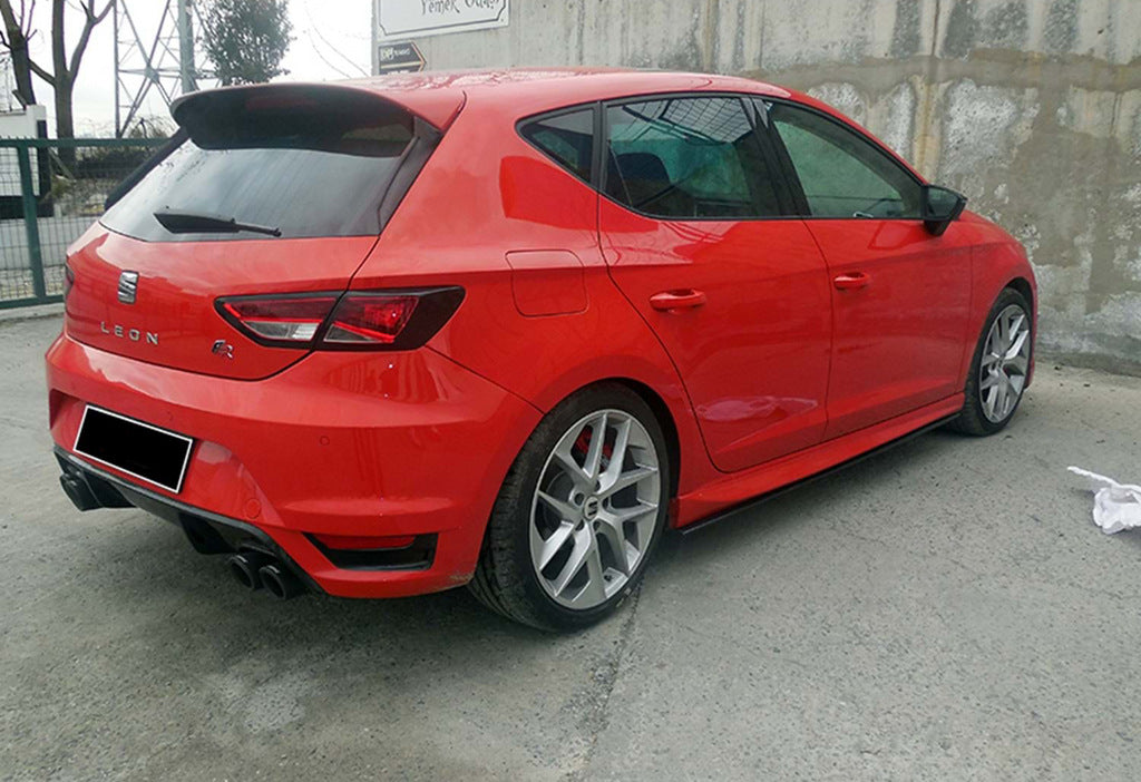 Side Skirts DPT V-4 (Gloss Black) for Seat Leon 2013-2020 - image 1