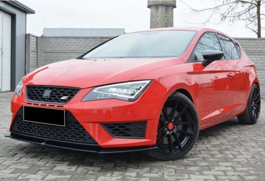 Front Lip Spoiler DPT (Cupra, 2013-2016, Gloss Black) for Seat Leon 2013-2020 - image 2