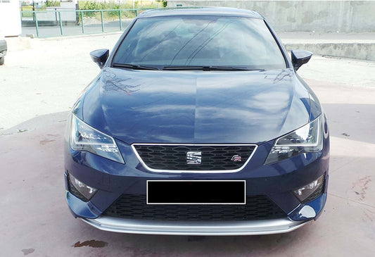Front Lip DPT V-2 (2013-2016, Gloss Black) for Seat Leon 2013-2020 - image 1