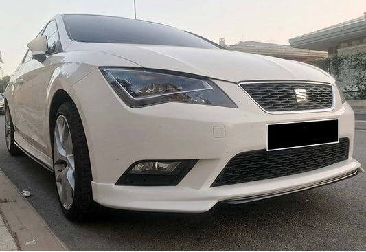 Front Lip DPT V-1 (2013-2016, paintable) for Seat Leon 2013-2020 - image 1