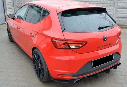 Rear Diffuser DPT V-6 (2013-2016, Gloss Black) for Seat Leon 2013-2020 - image 2