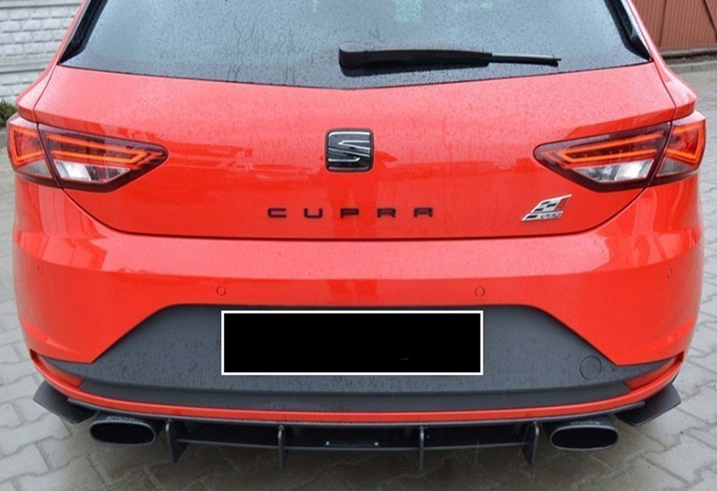 Rear Diffuser DPT V-6 (2013-2016, Gloss Black) for Seat Leon 2013-2020 - image 3