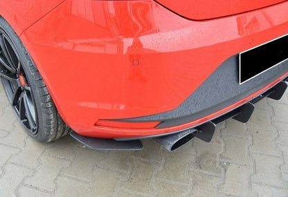 Rear Diffuser DPT V-6 (2013-2016, Gloss Black) for Seat Leon 2013-2020 - image 4