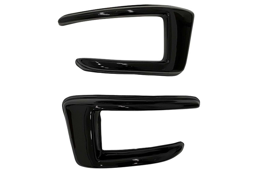 Rear bumper extensions DPT (2017-2020, 2pcs, gloss black) for Seat Leon 2013-2020 - image 4