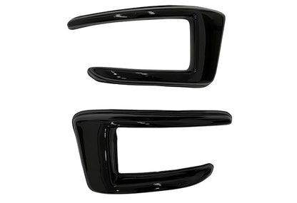 Rear bumper extensions DPT (2017-2020, 2pcs, gloss black) for Seat Leon 2013-2020 - image 4