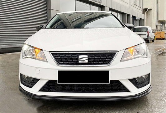 Front Lip DPT V-4 (2017-2020, Gloss Black) for Seat Leon 2013-2020 - image 2
