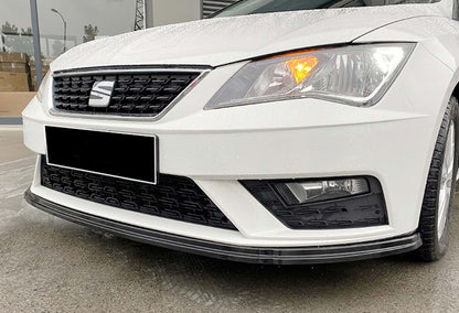 Front Lip DPT V-4 (2017-2020, Gloss Black) for Seat Leon 2013-2020 - image 1