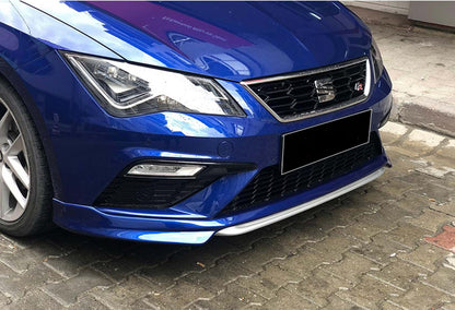 Front Lip DPT V-1 (2017-2020, Gloss Black) for Seat Leon 2013-2020 - image 1