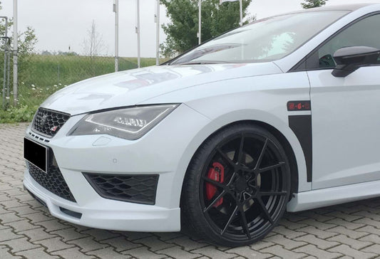 Front Lip DPT V-5 (2017-2020, Gloss Black) for Seat Leon 2013-2020 - image 2