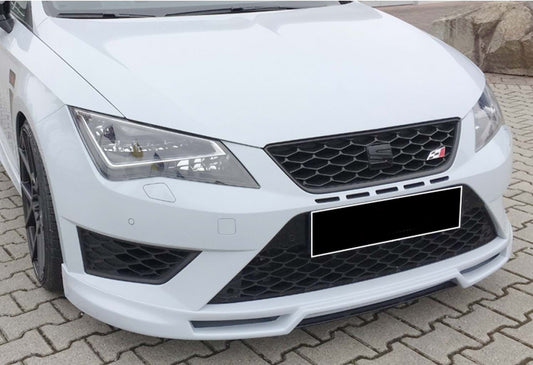 Front Lip DPT V-5 (2017-2020, Gloss Black) for Seat Leon 2013-2020 - image 1