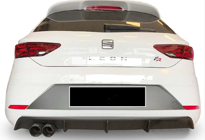 Rear Diffuser DPT V-4 (2017-2020, Gloss Black) for Seat Leon 2013-2020 - image 1