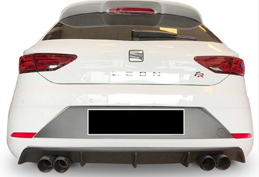 Rear Diffuser DPT V-3 (2017-2020, Gloss Black) for Seat Leon 2013-2020 - image 1
