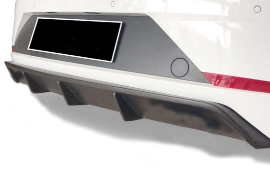 Rear Diffuser DPT V-2 (2017-2020, Gloss Black) for Seat Leon 2013-2020 - image 1