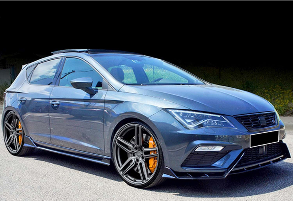 Front Lip DPT V-3 (2017-2020, Gloss Black) for Seat Leon 2013-2020 - image 5