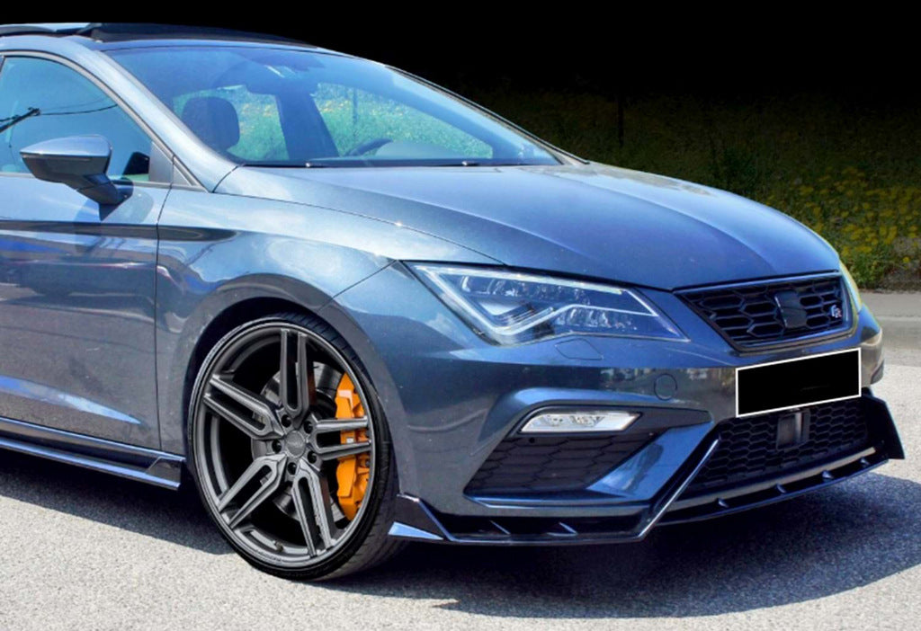 Front Lip DPT V-3 (2017-2020, Gloss Black) for Seat Leon 2013-2020 - image 2