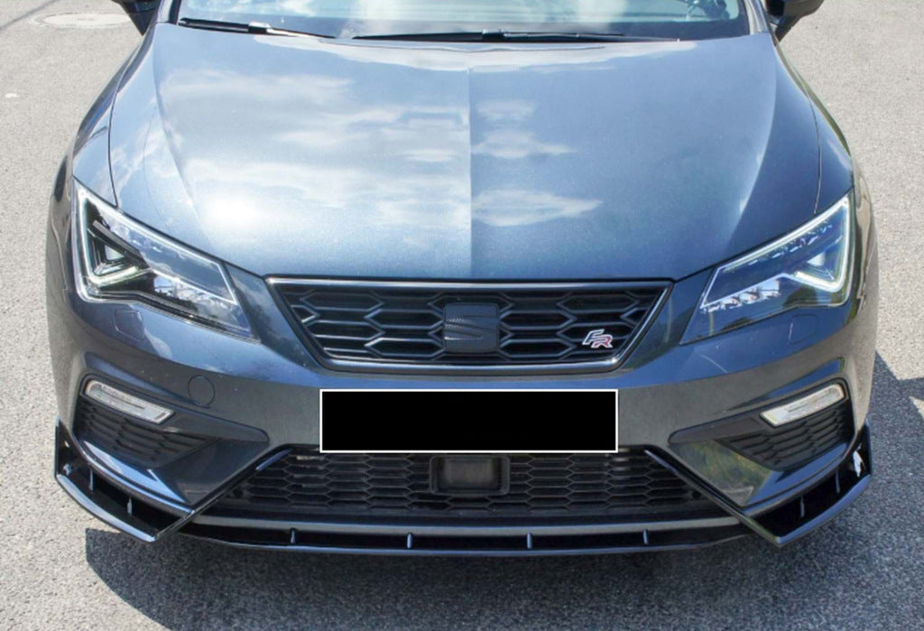 Front Lip DPT V-3 (2017-2020, Gloss Black) for Seat Leon 2013-2020 - image 3