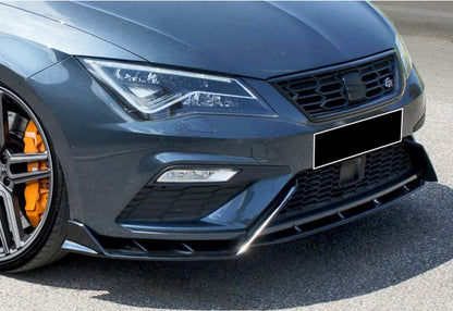 Front Lip DPT V-3 (2017-2020, Gloss Black) for Seat Leon 2013-2020 - image 4