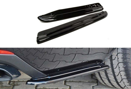 DPT V-1 rear diffuser (SD, gloss black) for Skoda Octavia III A7 2013-2019 - image 1
