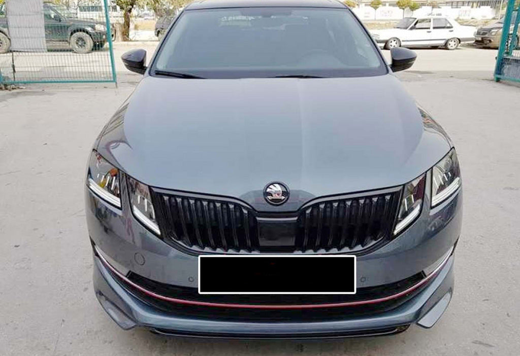 Front lip DPT V-1 (2017-2019, primed) for Skoda Octavia III A7 2013-2019 - image 2
