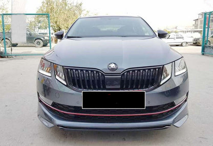 Front lip DPT V-1 (2017-2019, primed) for Skoda Octavia III A7 2013-2019 - image 1