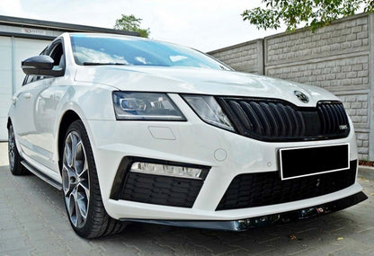 Front Lip DPT V-3 (2013-2017 RS, Gloss Black) for Skoda Octavia III A7 2013-2019 - image 5