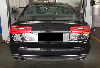 Rear diffuser with exhaust tips DPT S-Line-style (2011-2014) for Audi A6 C7 2011-2017 - image 1