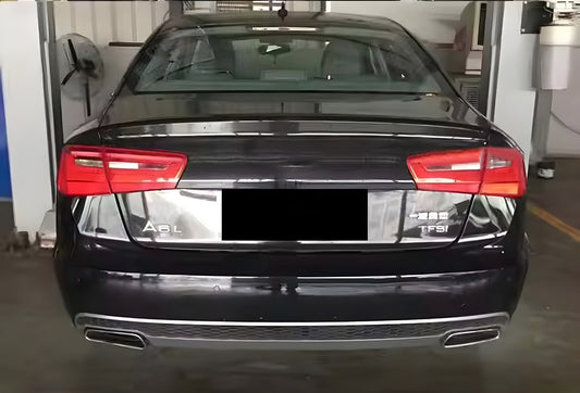 Rear diffuser with exhaust tips DPT S-Line-style (2011-2014) for Audi A6 C7 2011-2017 - image 1