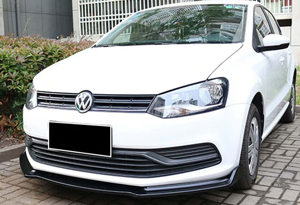 Front Lip DPT V-2 (Gloss Black) for Volkswagen Polo 2010-2017 - image 2