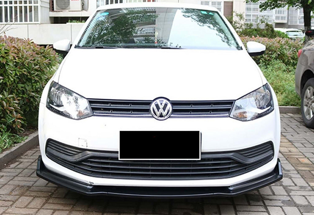 Front Lip DPT V-2 (Gloss Black) for Volkswagen Polo 2010-2017 - image 3