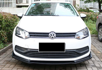 Front Lip DPT V-2 (Gloss Black) for Volkswagen Polo 2010-2017 - image 3