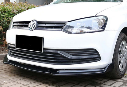 Front Lip DPT V-2 (Gloss Black) for Volkswagen Polo 2010-2017 - image 4