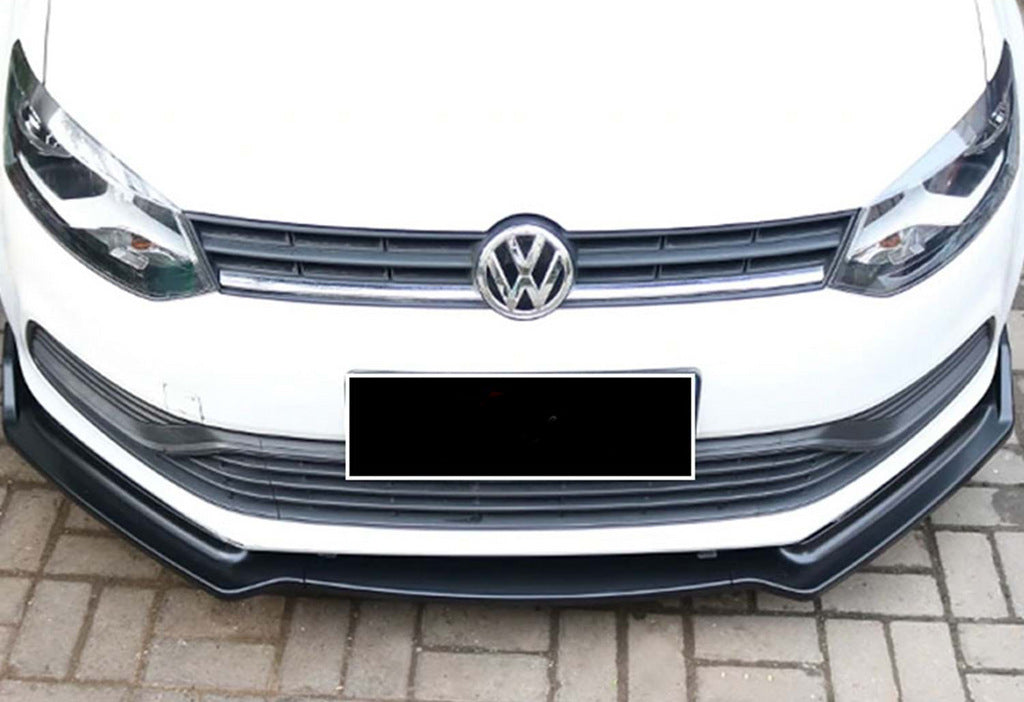 Front Lip DPT V-2 (Gloss Black) for Volkswagen Polo 2010-2017 - image 5