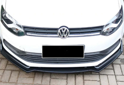 Front Lip DPT V-2 (Gloss Black) for Volkswagen Polo 2010-2017 - image 5