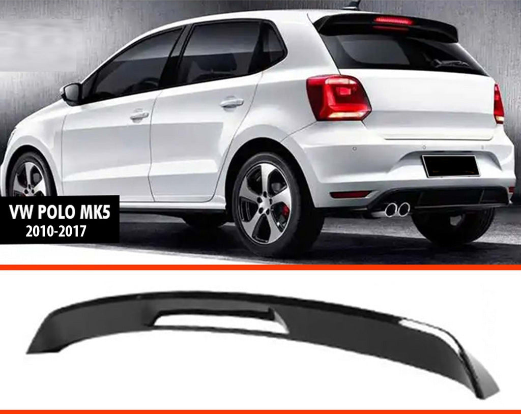 Spoiler DPT V-2 (HB, Gloss Black) for Volkswagen Polo 2010-2017 - image 1