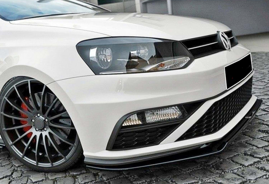 Front Lip Spoiler DPT (for GTI, 2014-2017, Gloss Black) for Volkswagen Polo 2010-2017 - image 3