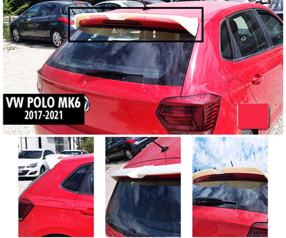 Rear Spoiler DPT V-4 (2017-2021, HB, Gloss Black) for Volkswagen Polo 2017- - image 1