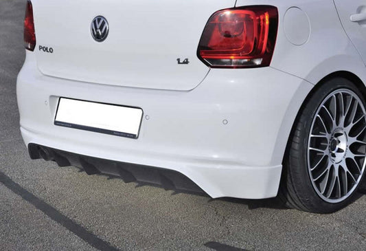 Rear Diffuser DPT (2010-2013, Gloss Black) for Volkswagen Polo 2010-2017 - image 1